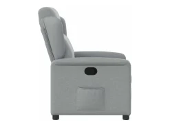 Poltrona* Poltrona Reclinável | Poltrona Confortável Relax tecido -claro SHL550805 Cinzento
