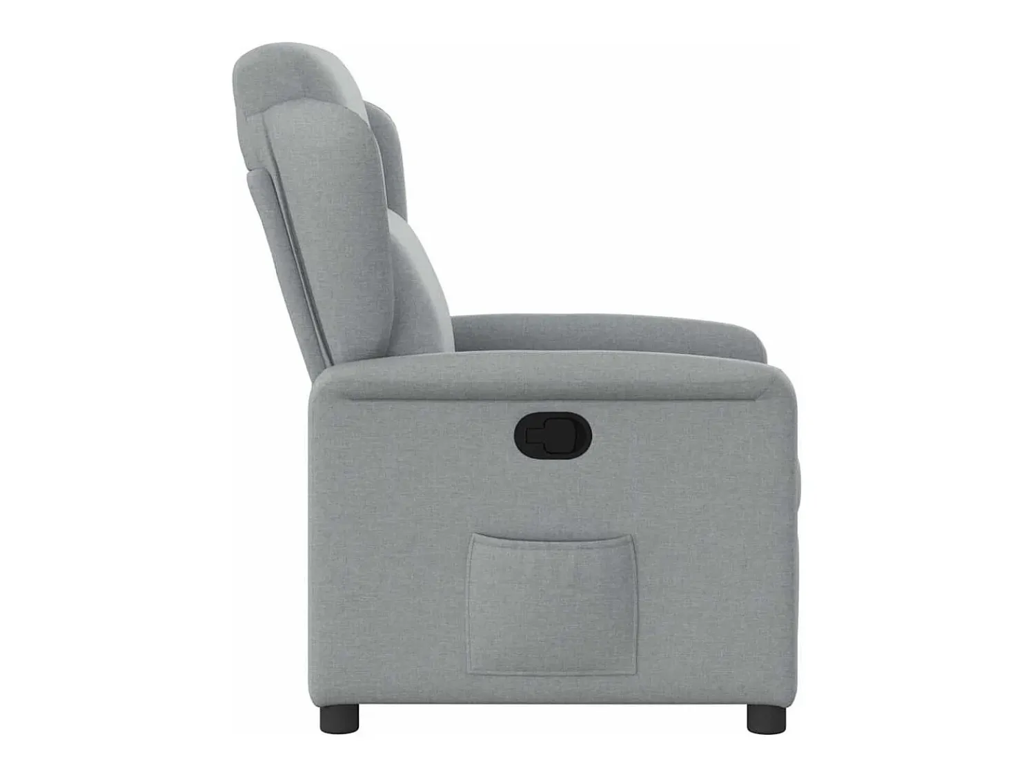 Poltrona* Poltrona Reclinável | Poltrona Confortável Relax tecido -claro SHL550805 Cinzento