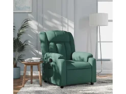 Poltrona Reclinável | Poltrona Confortável Relax tecido verde-escuro SHL179233^ Poltrona