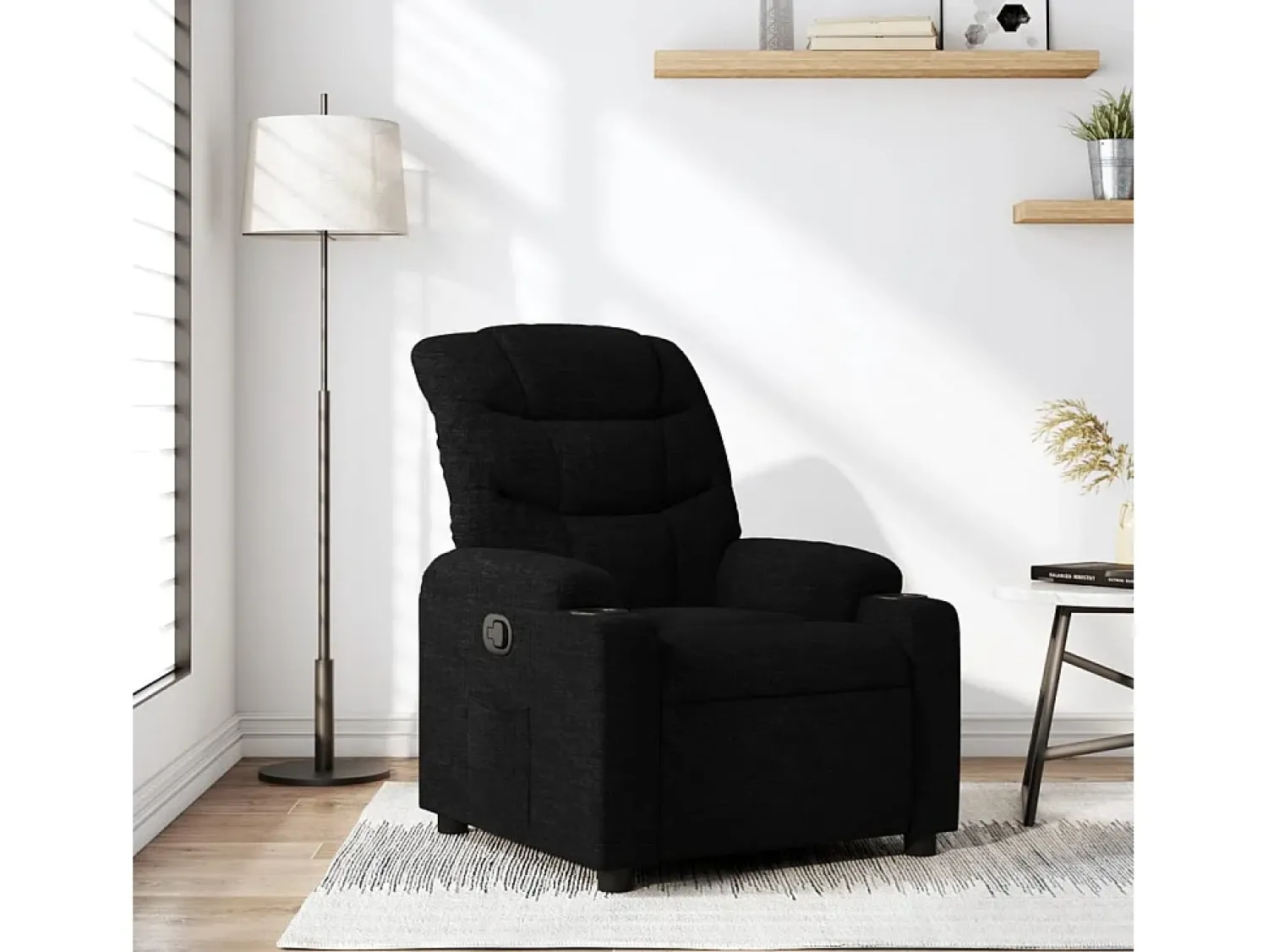 Poltrona* Poltrona Reclinável | Poltrona Confortável Relax tecido SHL5327 Preto