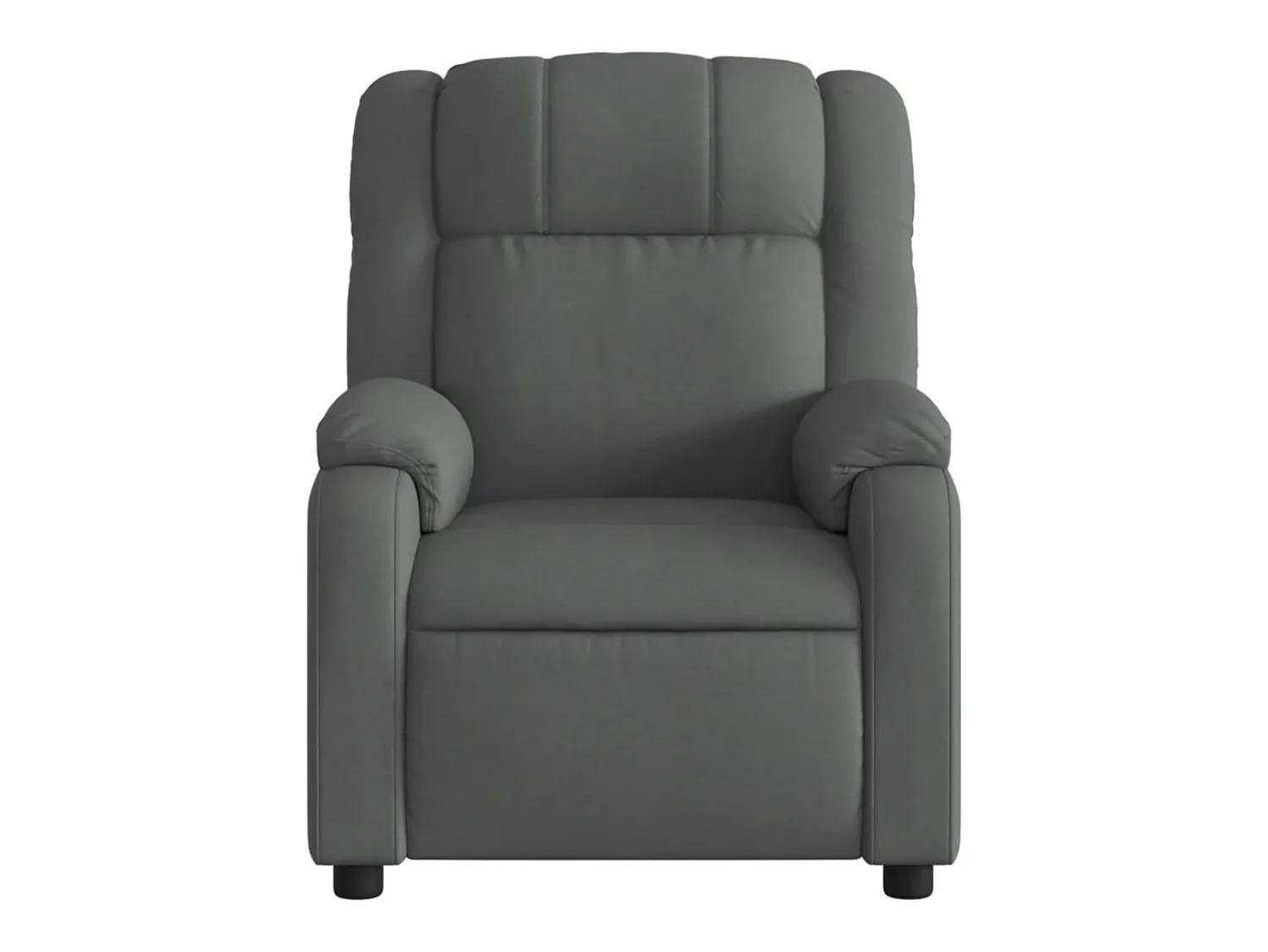 Best Poltrona Reclinável | Poltrona Confortável Relax tecido cinzento-escuro SHL170843 Cinza antracite