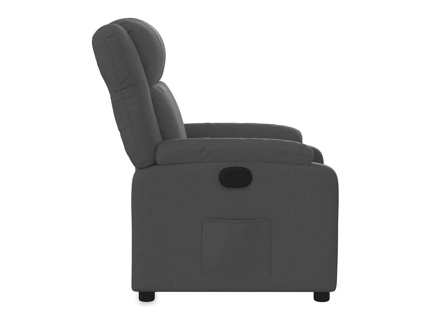 Best Poltrona Reclinável | Poltrona Confortável Relax tecido cinzento-escuro SHL170843 Cinza antracite