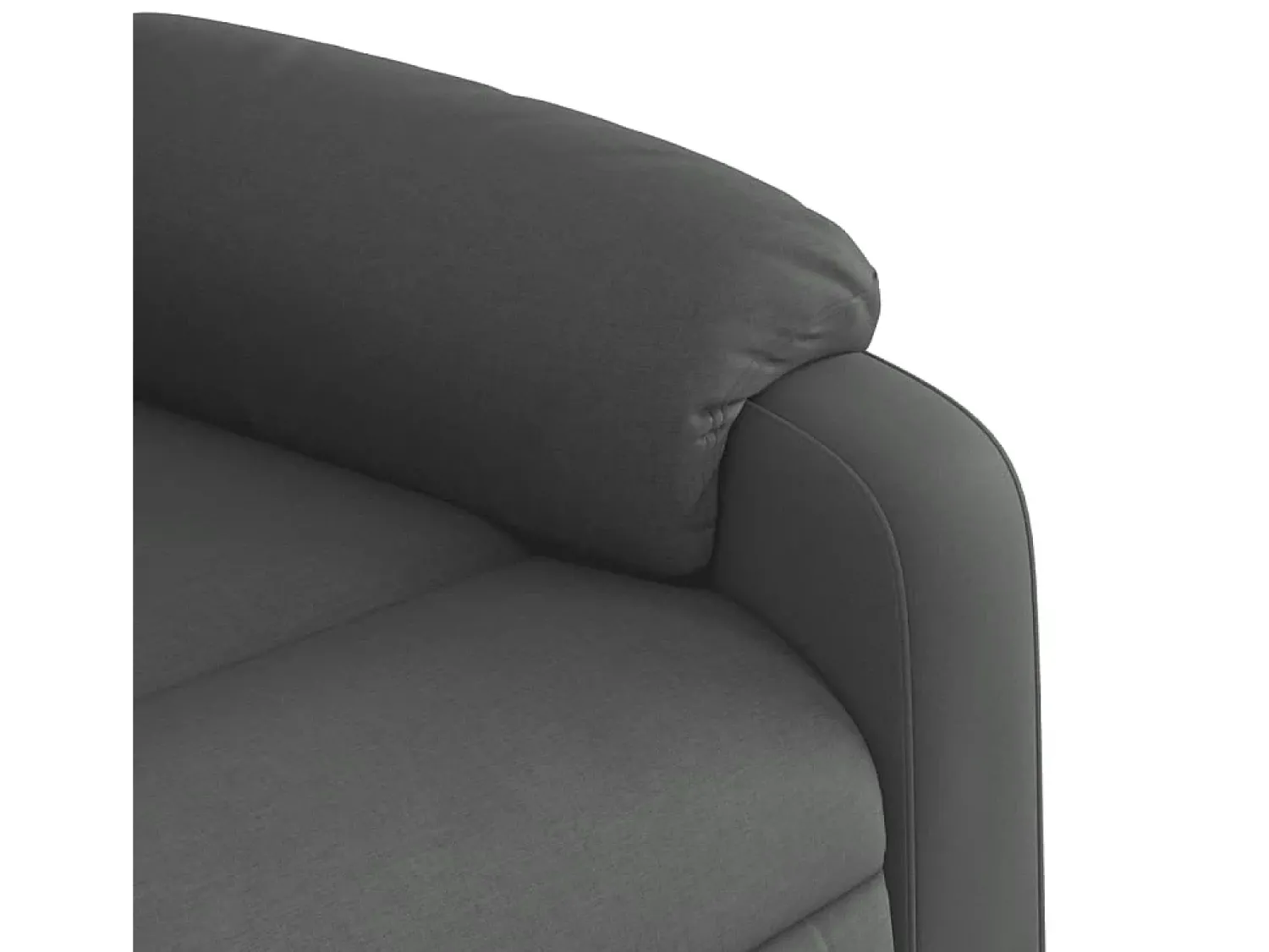 Best Poltrona Reclinável | Poltrona Confortável Relax tecido cinzento-escuro SHL170843 Cinza antracite