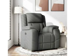 Poltrona| Poltrona Reclinável | Poltrona Confortável Relax tecido cinzento-escuro SHL95618 Cinza antracite