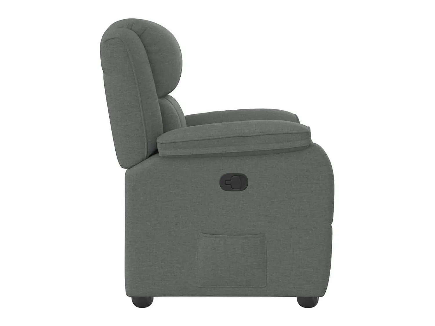 Poltrona| Poltrona Reclinável | Poltrona Confortável Relax tecido cinzento-escuro SHL95618 Cinza antracite