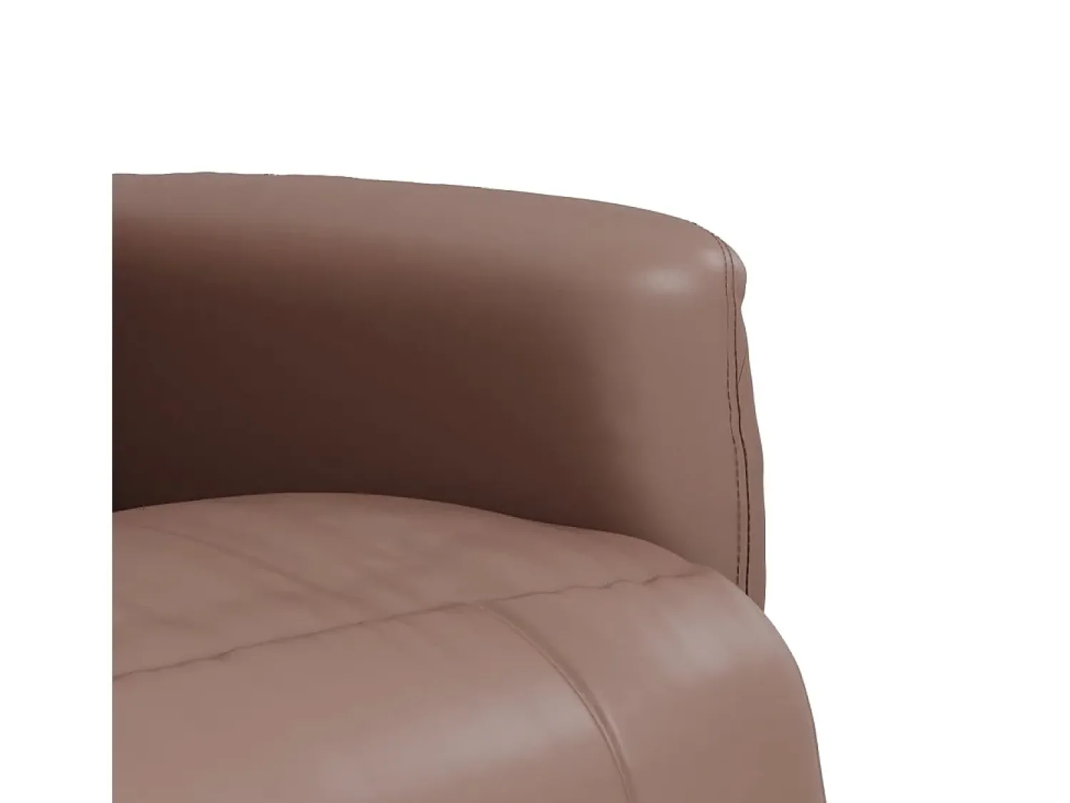 Poltrona|vidaxl Poltrona reclinável c/ apoio de pés couro artificial Castanho