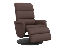 Sale vidaxl Poltrona reclinável c/ apoio de pés couro artificial Castanho