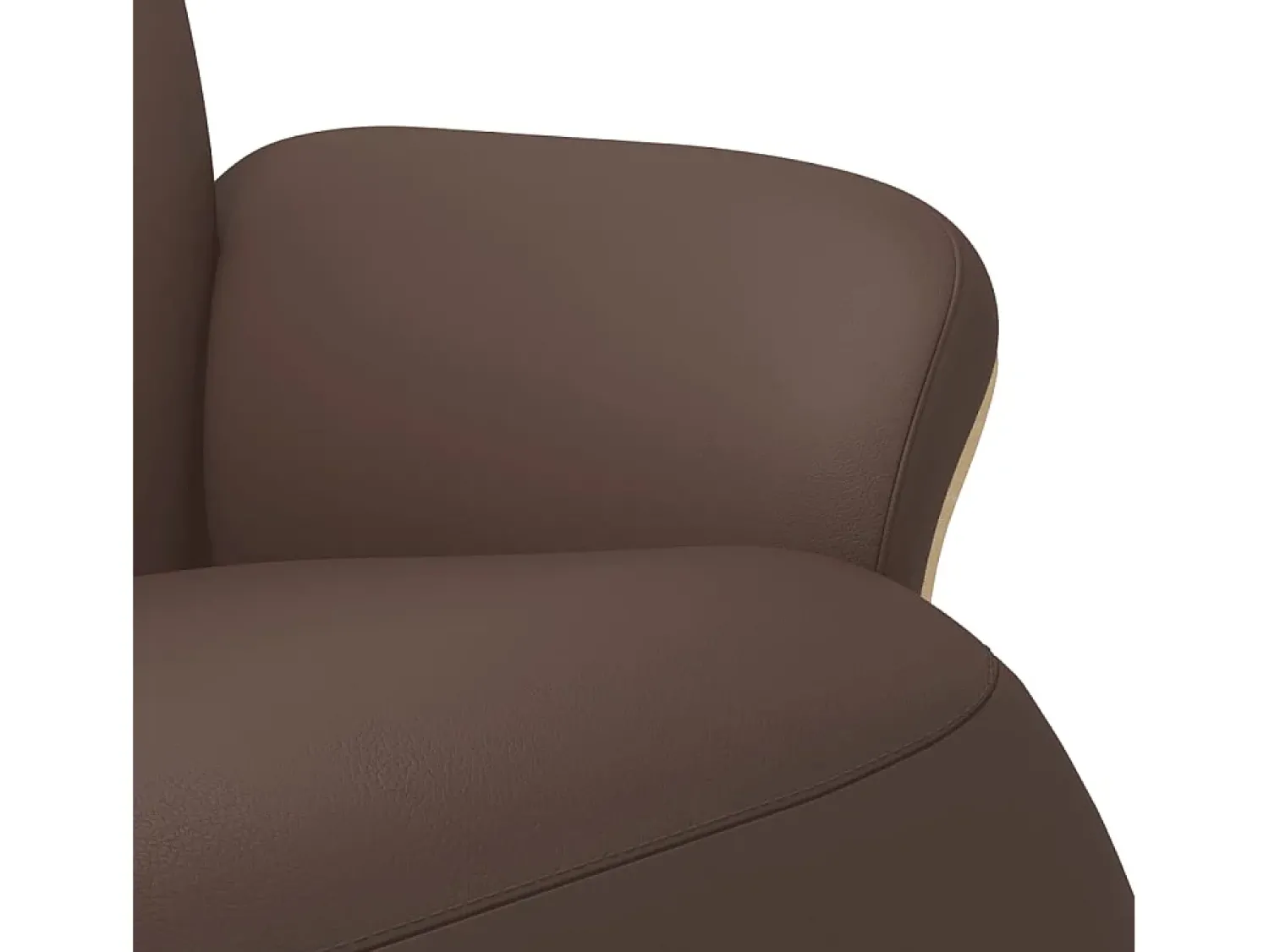 Best Poltrona reclinável com apoio de pés couro artificial SHL682240 Castanho
