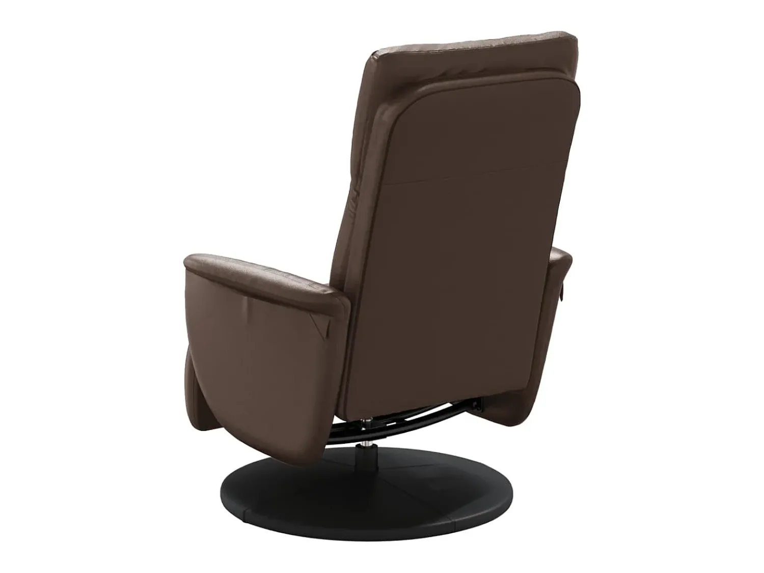 Poltrona| Poltrona reclinável com apoio de pés couro artificial SHL691435 Castanho