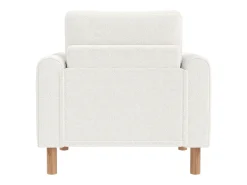 Best Poltrona reclinável confortável com almofadas grossas para sala de estar, escritório ou quarto, branca. Branco