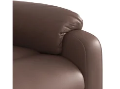 Discount Poltrona reclinável couro artificial SHL139711 Castanho