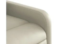 vidaxl Poltrona reclinável couro artificial cor^ Poltrona