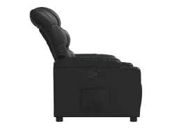 Best Poltrona reclinável couro artificial SHL661943 Preto