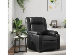 Poltrona| Poltrona reclinável couro artificial SHL858559 Preto