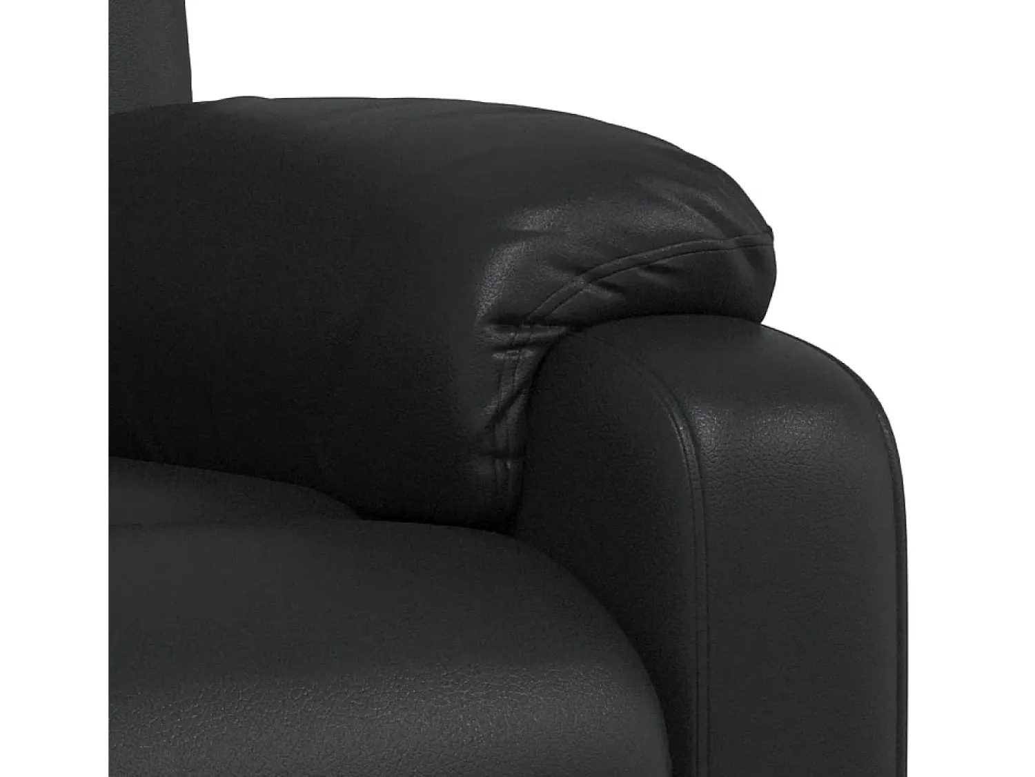 Poltrona| Poltrona reclinável couro artificial SHL858559 Preto