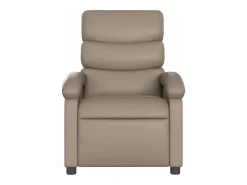 Poltrona| Poltrona reclinável couro artificial cor cappuccino SHL349614 Castanho