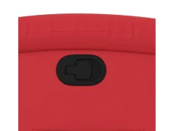 Clearance vidaxl Poltrona reclinável couro artificial Vermelho