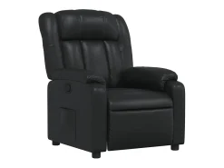 Poltrona*vidaxl Poltrona reclinável couro artificial Preto