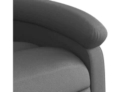 Poltrona reclinável couro genuíno SHL932313 Cinzento