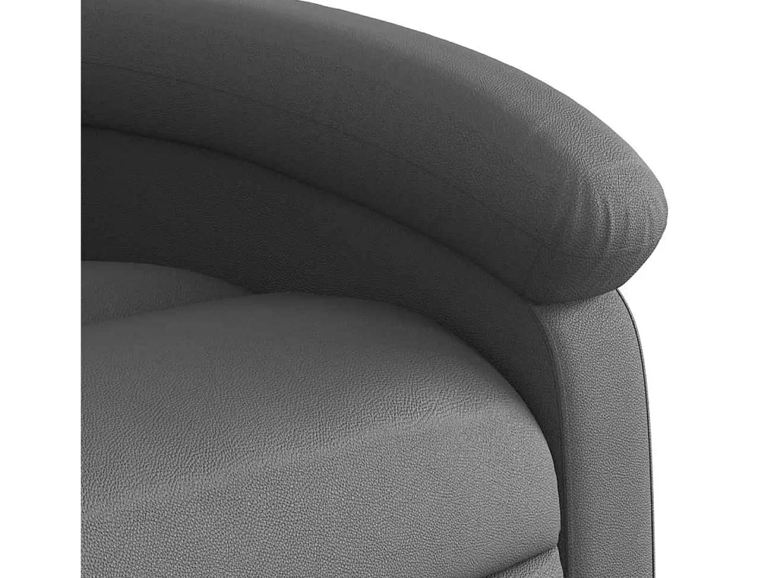 Poltrona reclinável couro genuíno SHL932313 Cinzento