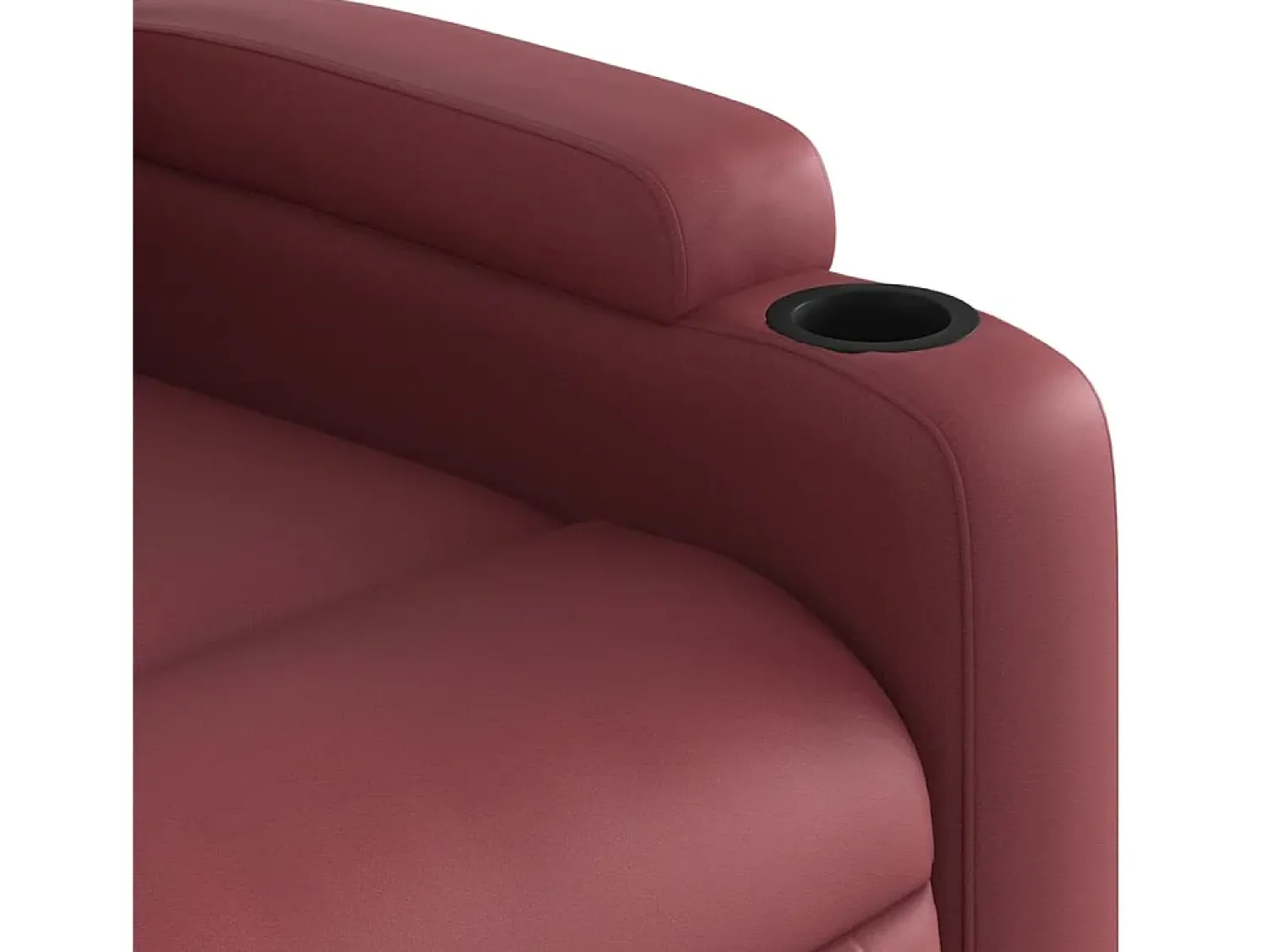 Poltrona| Poltrona reclinável couro artificial tinto SHL558781 Vermelho