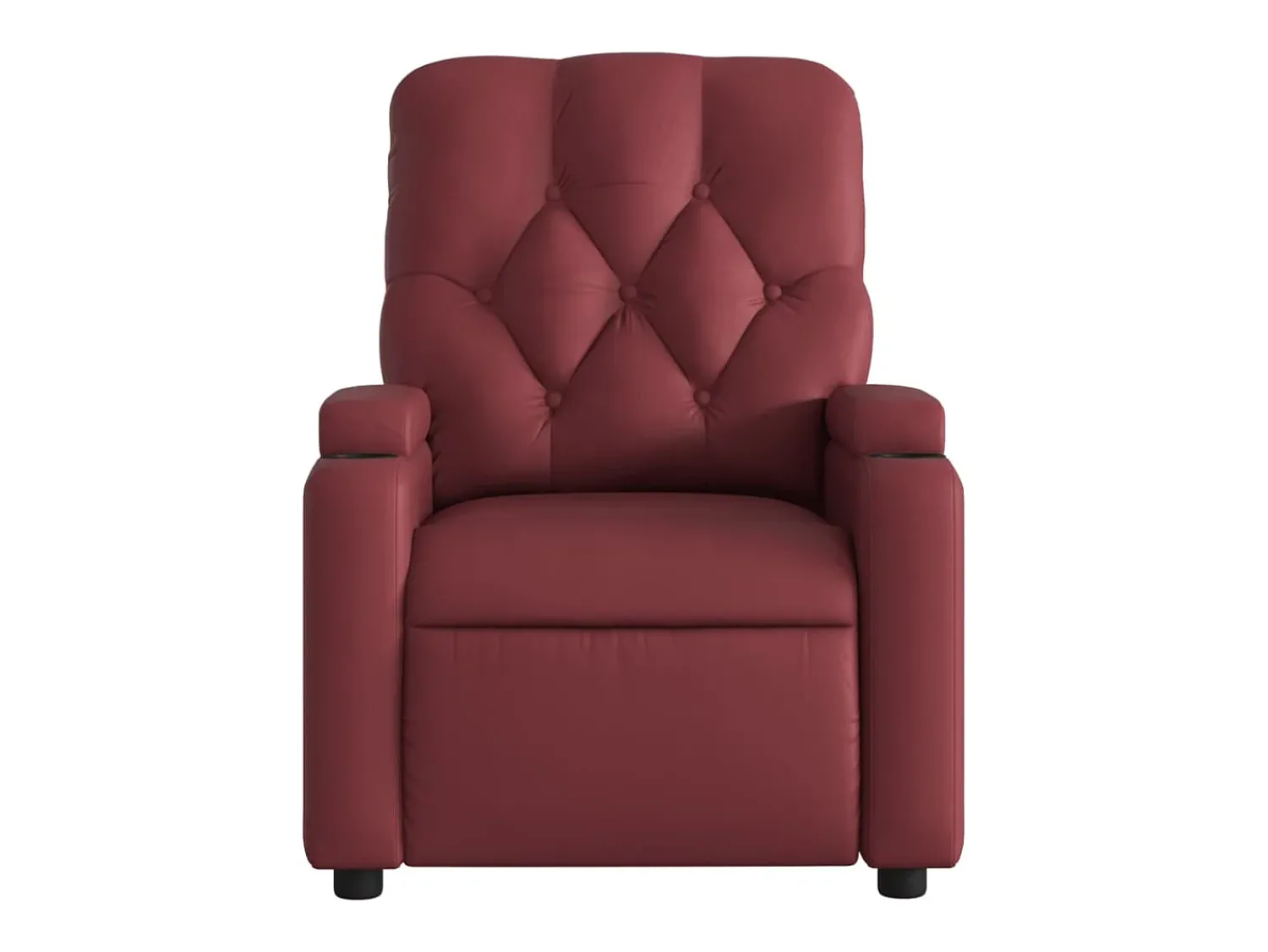 Poltrona| Poltrona reclinável couro artificial tinto SHL558781 Vermelho
