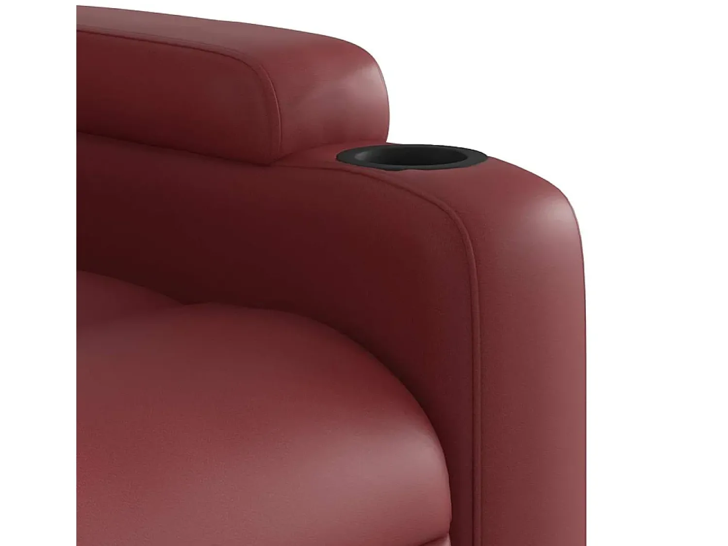 vidaxl Poltrona reclinável couro artificial tinto^ Poltrona