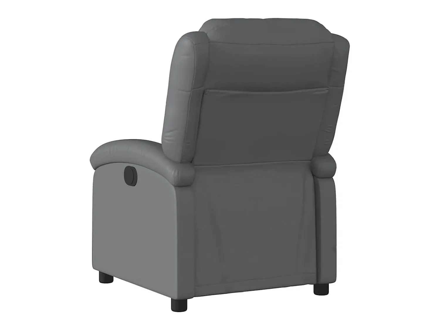 Poltrona*vidaxl Poltrona reclinável couro artificial Cinzento
