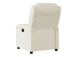 Hot Poltrona reclinável couro artificial cor PT742844 Creme