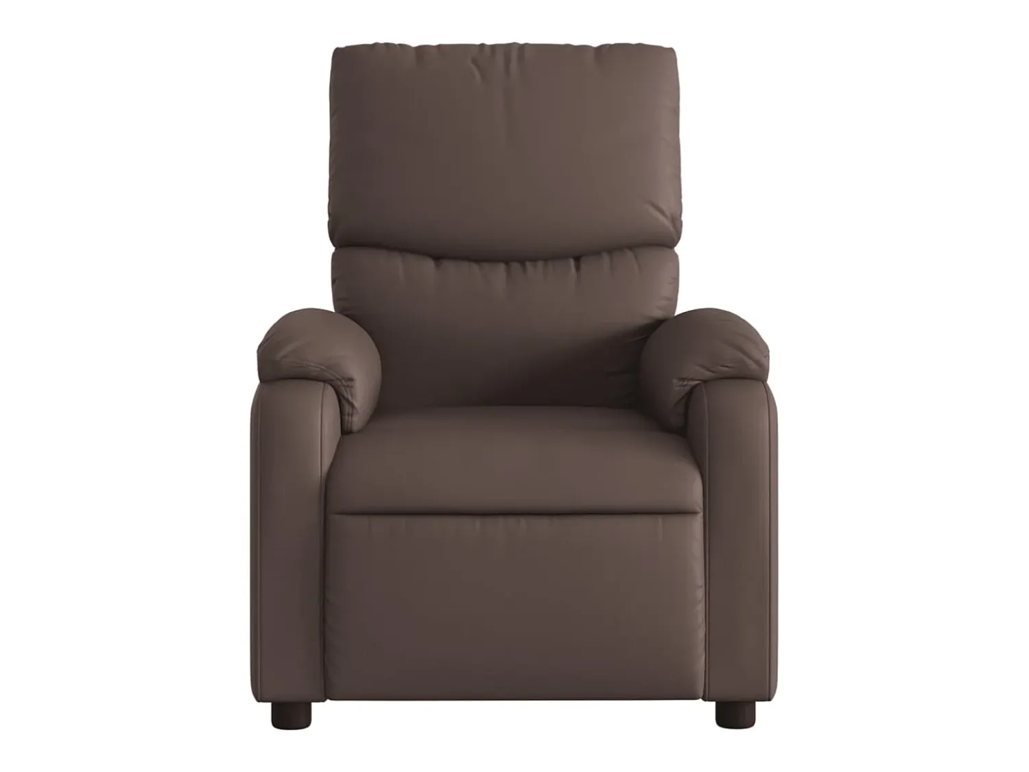 New Poltrona reclinável couro artificial SHL240708 Castanho