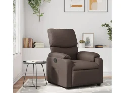 New Poltrona reclinável couro artificial SHL240708 Castanho