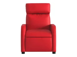 vidaxl Poltrona reclinável couro artificial^ Poltrona