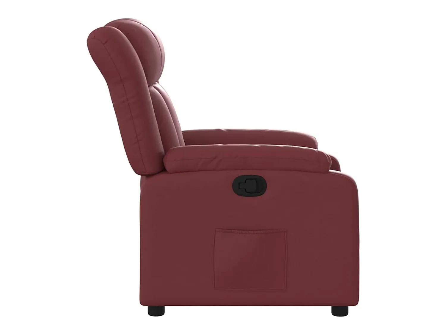 Poltrona* Poltrona reclinável couro artificial tinto SHL649433 Vermelho