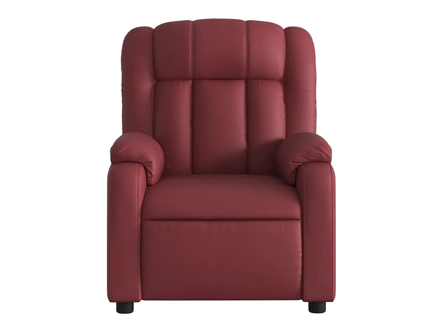 Poltrona* Poltrona reclinável couro artificial tinto SHL649433 Vermelho