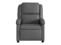 Poltrona* Poltrona reclinável couro artificial PT489116 Cinzento