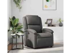 Poltrona reclinável couro artificial SHL80320^ Poltrona