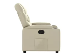 Poltrona* Poltrona reclinável couro artificial cor SHL265646 Creme
