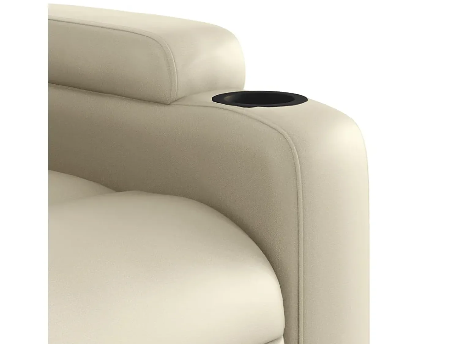Poltrona* Poltrona reclinável couro artificial cor SHL265646 Creme