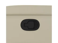 Poltrona* Poltrona reclinável couro artificial cor SHL265646 Creme
