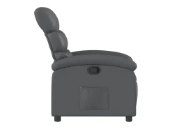Poltrona| Poltrona reclinável couro artificial SHL517970 Cinzento