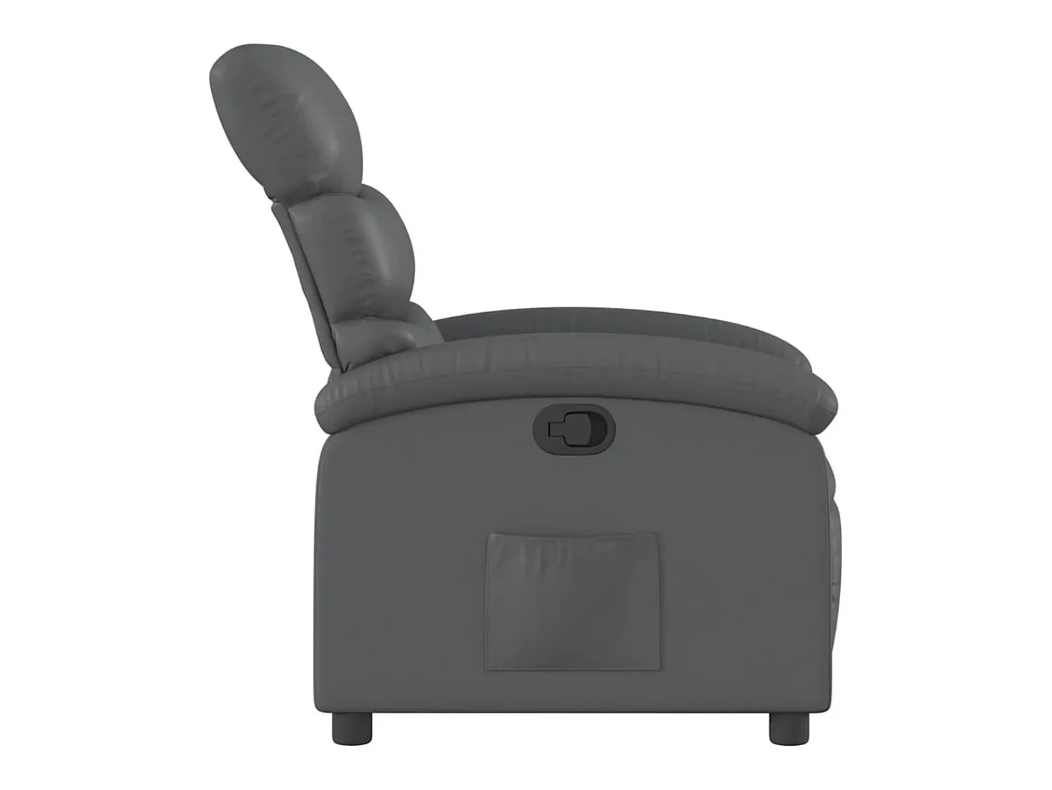 Poltrona| Poltrona reclinável couro artificial SHL517970 Cinzento
