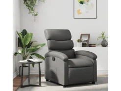 Poltrona| Poltrona reclinável couro artificial SHL517970 Cinzento