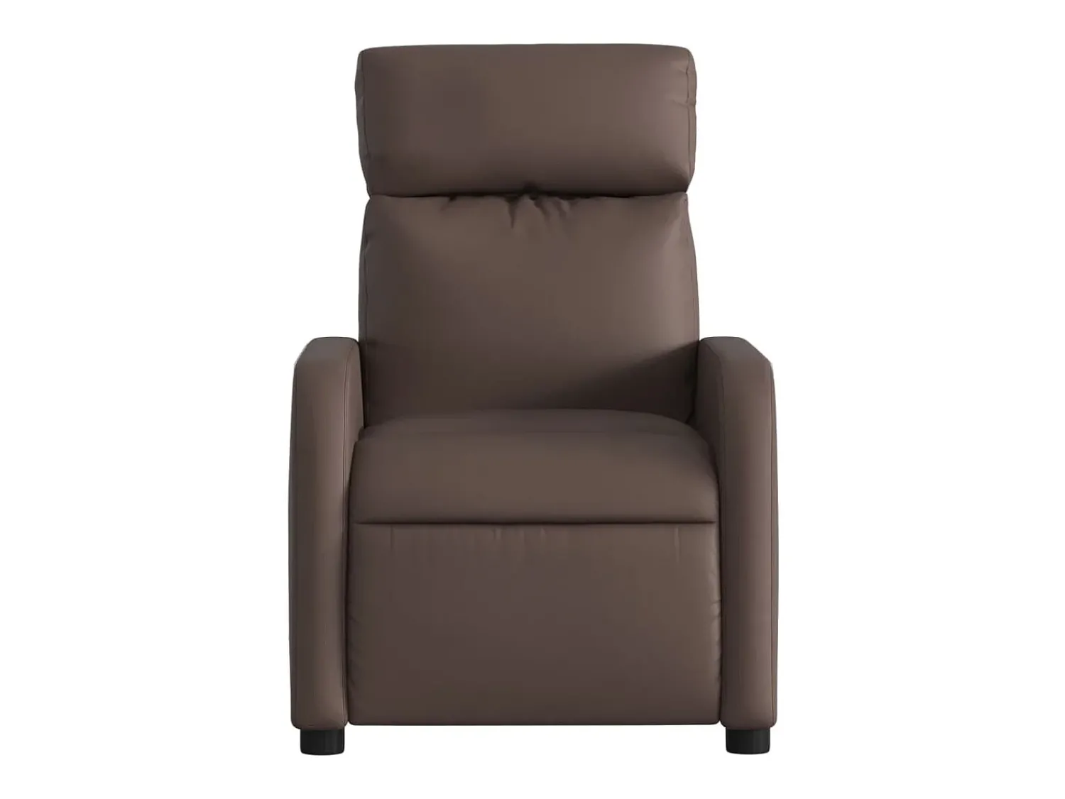 Poltrona* Poltrona reclinável couro artificial SHL425702 Castanho