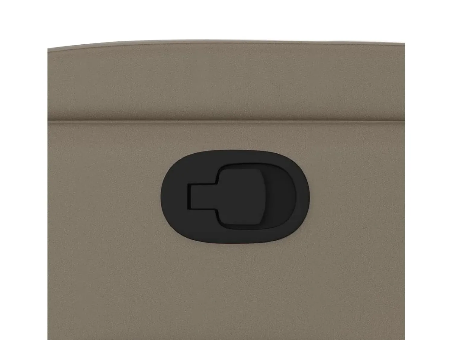 Poltrona* Poltrona reclinável couro artificial cor cappuccino SHL819428 Castanho