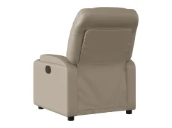 Poltrona* Poltrona reclinável couro artificial cor cappuccino SHL819428 Castanho