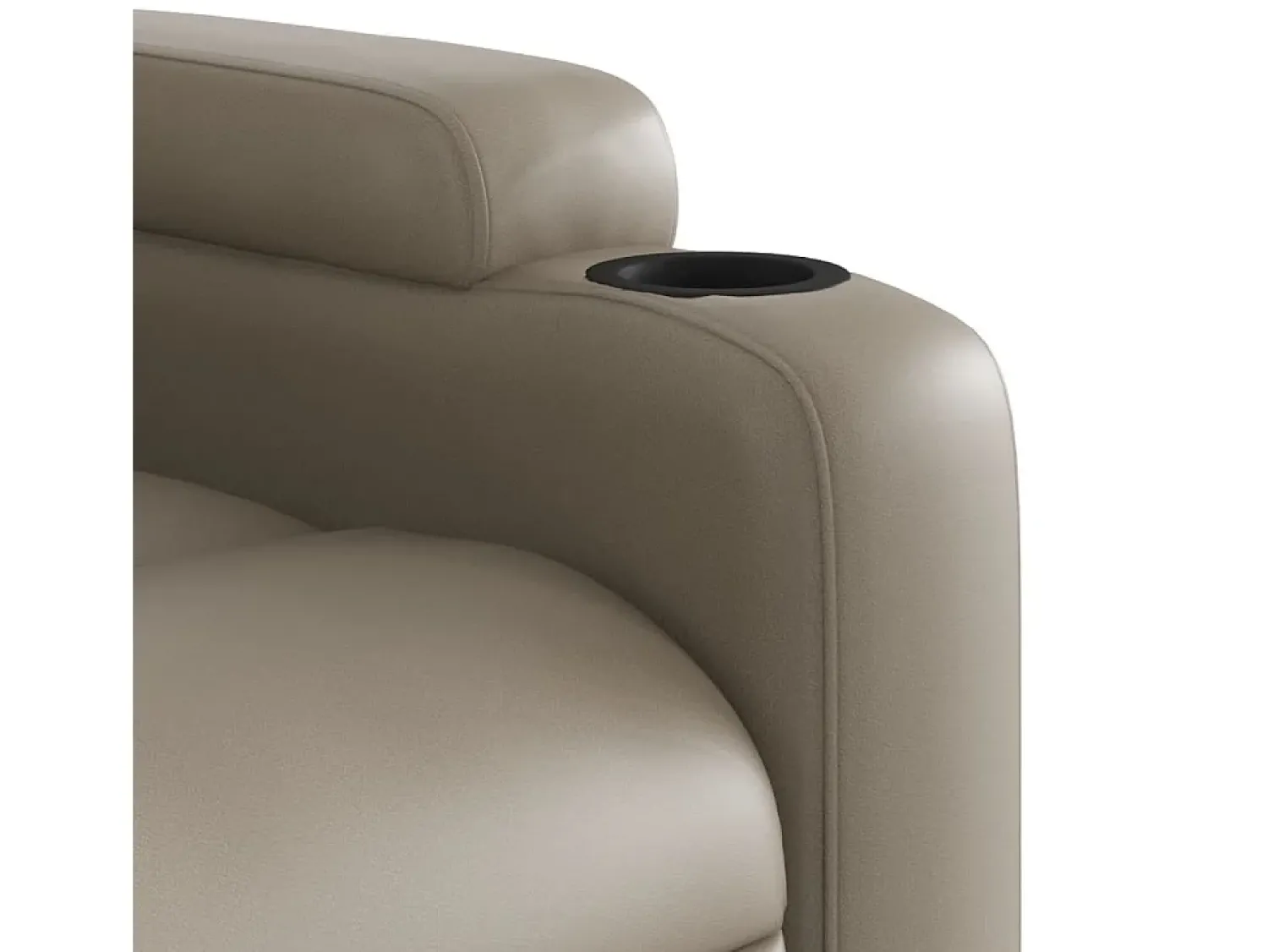 Poltrona* Poltrona reclinável couro artificial cor cappuccino SHL819428 Castanho