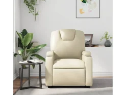 Poltrona| Poltrona reclinável couro artificial cor SHL404887 Creme