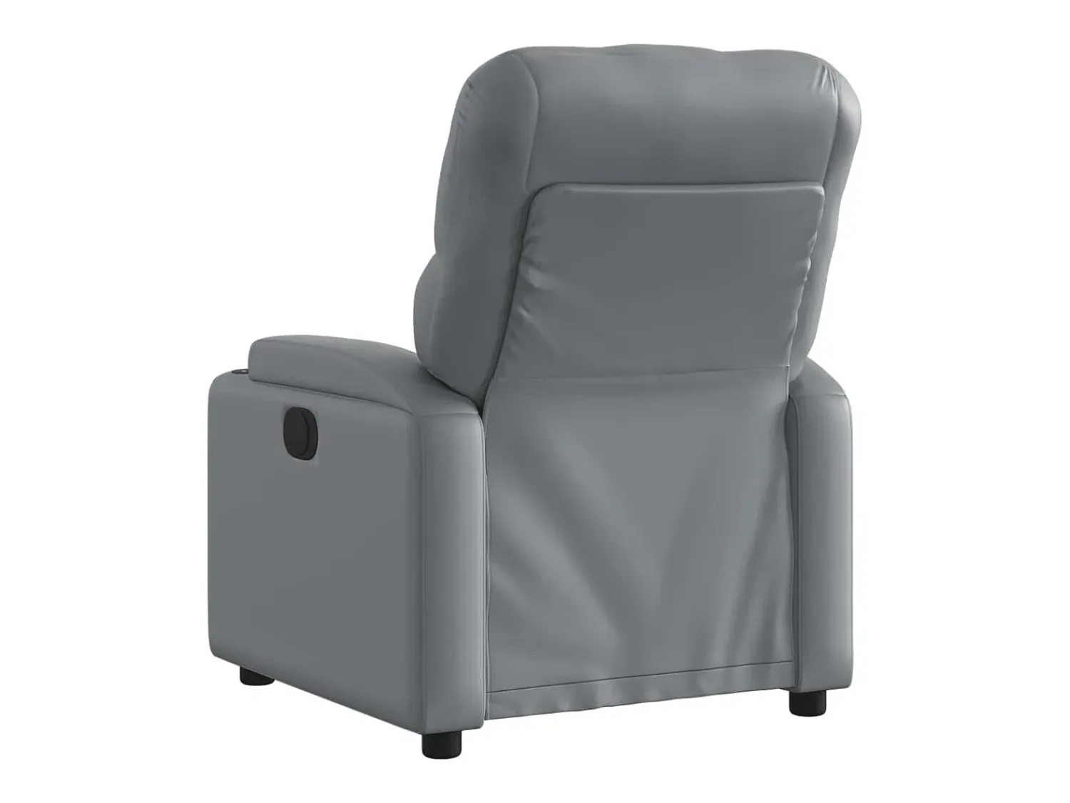 Sale Poltrona reclinável couro artificial PT398548 Cinzento