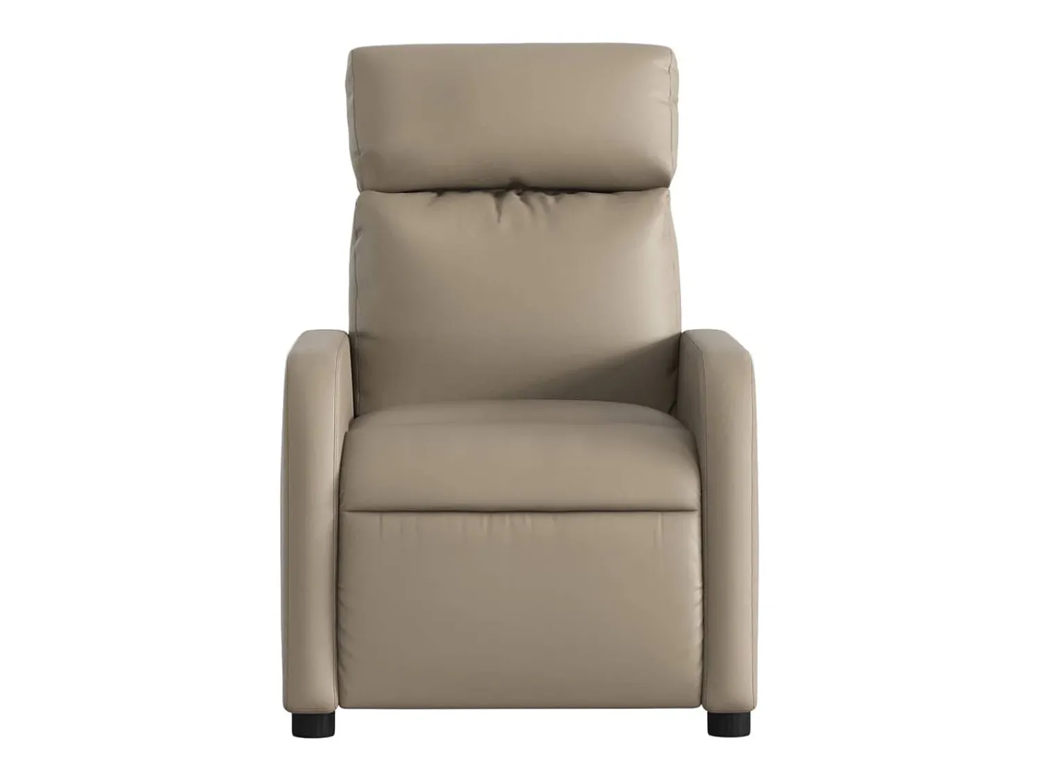 Poltrona| Poltrona reclinável couro artificial cor cappuccino SHL342435 Castanho