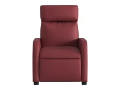 New Poltrona reclinável couro artificial tinto SHL400892 Vermelho
